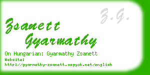 zsanett gyarmathy business card